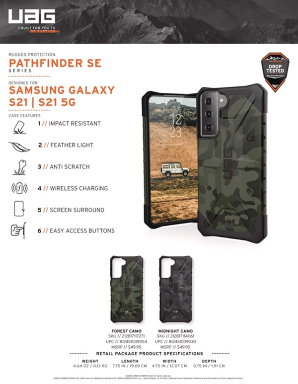 Op lung Samsung Galaxy S21 5G UAG Pathfinder SE Series 12 bengovn