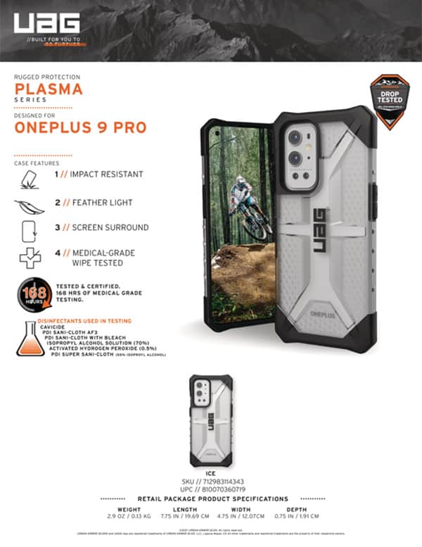 Op lung OnePlus 9 Pro UAG Plasma Series 15 bengovn