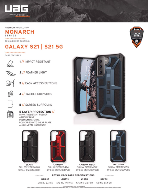 Ốp lưng UAG Samsung Galaxy S21 5G Monarch Series 1 Op lung Samsung Galaxy S21 5G UAG Monarch Series 21 bengovn