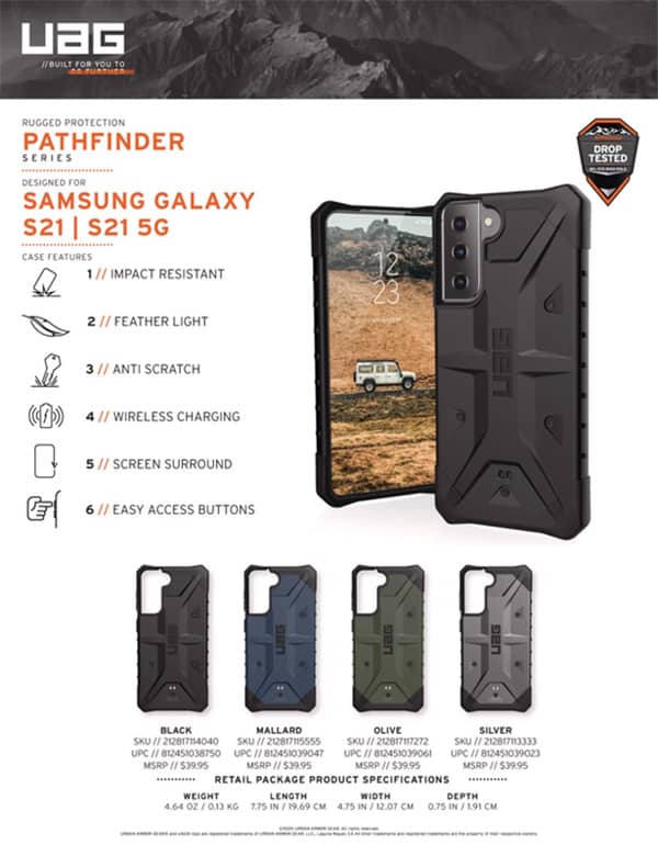 Op lung Samsung Galaxy S21 5G UAG Pathfinder Series 26 bengovn